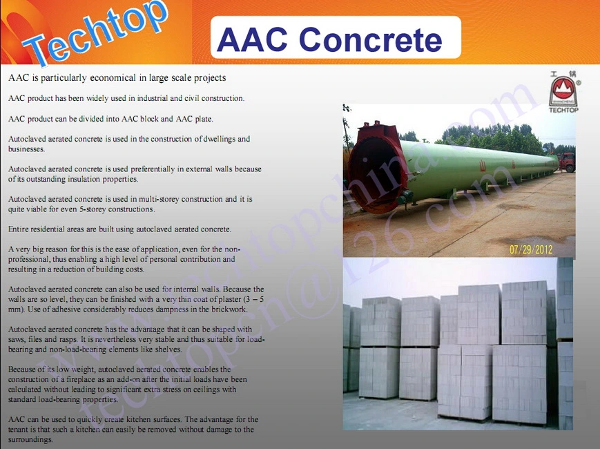 Autoclaved Aerated Concrete (AAC) Light Weight Block Production Line