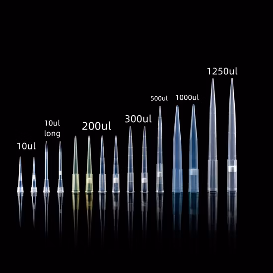 Fournitures de laboratoire en plastique universelles stériles en autoclave jetables de haute qualité Embouts de pipette en rack de longueur étendue avec filtre 10UL
